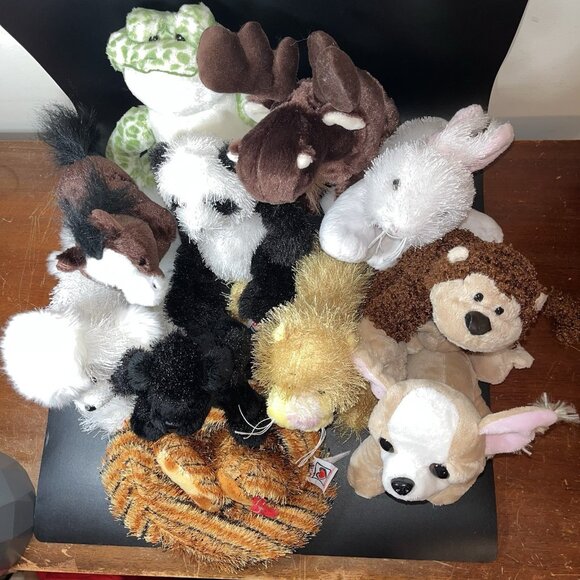 Ganz Plush Webkinz LilKinz Lot of 12 No Codes Snake Poodle Cat Frog Panda Moose - Picture 9 of 16